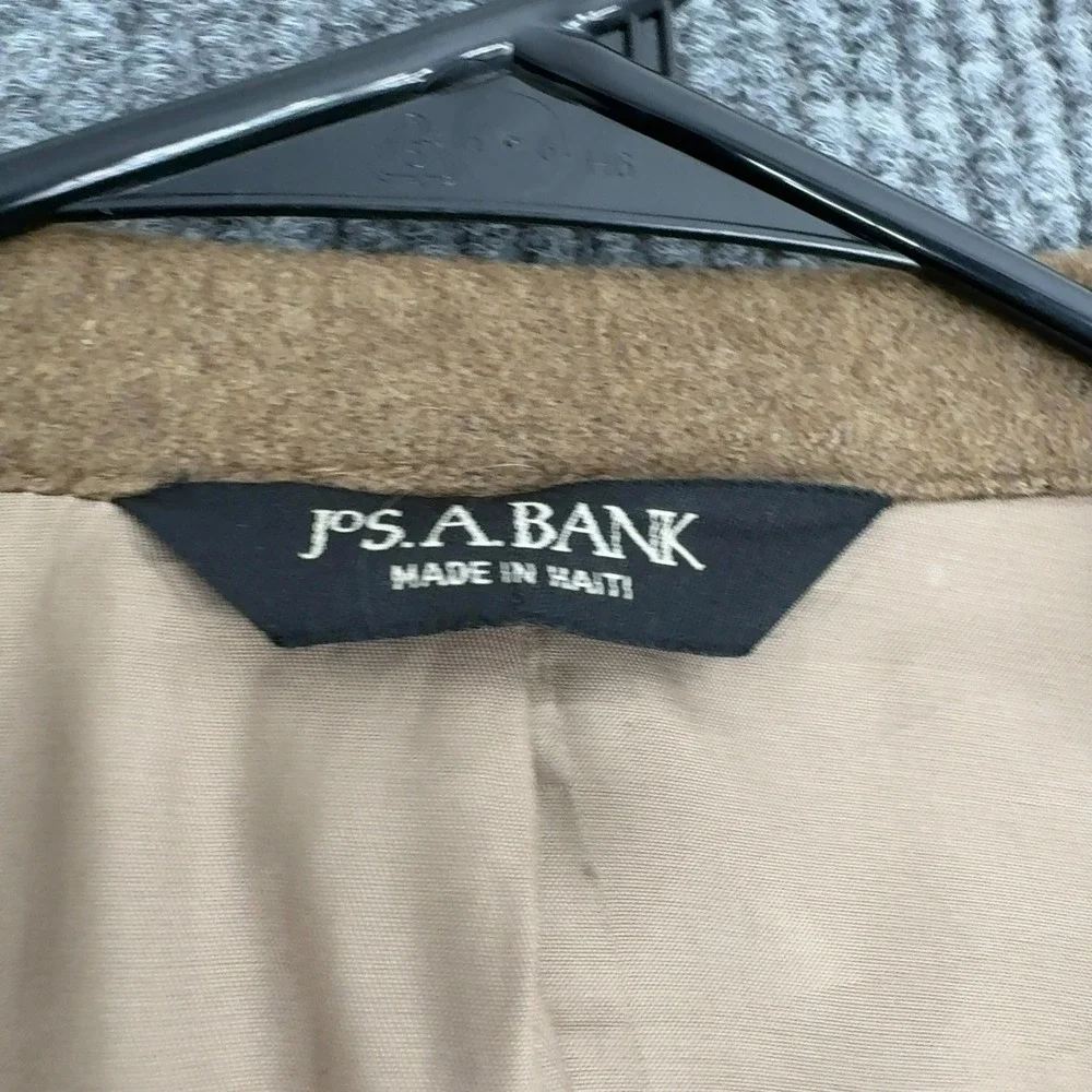 Jos A Bank‎ Blazer Mens 46L Tan Camelhair Two Button Sport Coat Professional